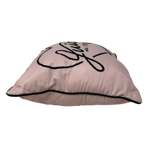 Juicy Couture Pink Throw Pillow Heart Home Decor Accent Logo Baddie Coquette Y2K - Picture 9 of 15